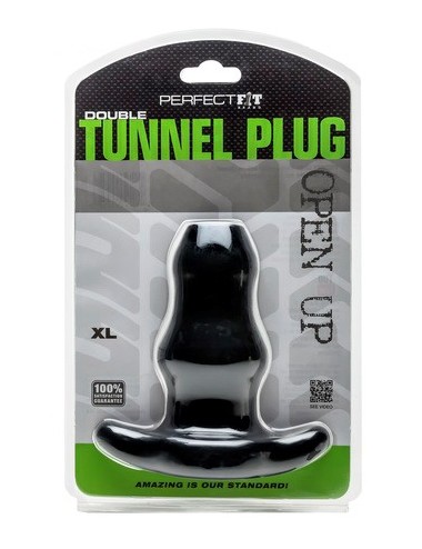 Double Tunnel Plug Noir...