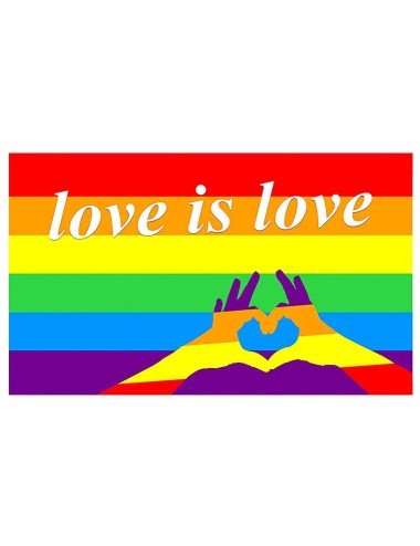 Drapeau Rainbow Love is...