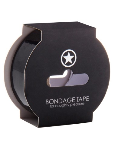 Ruban Bondage 17m - 25mm Noir