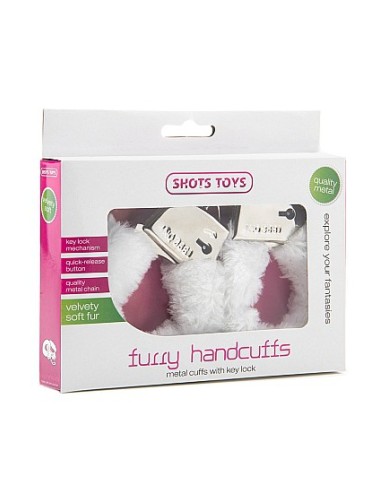 Menottes Furry Blanches