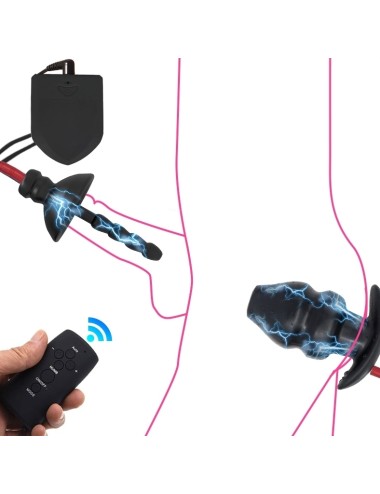 Kit Plugs Anus + Penis Electro